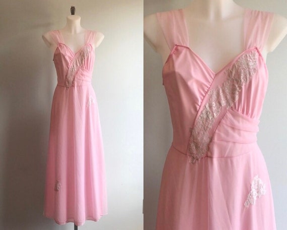 Vintage Nightgown, Vintage Lingerie, 1960s Nightgo