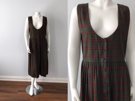 Vintage Jumper Dress, 1990s Dress, Suttles and Sea