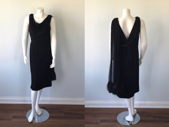 Vintage Renee Meneely Belfast Black Cocktail Dress