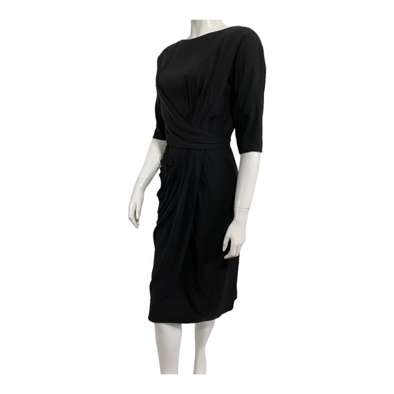 Vintage Black Cocktail Dress 1950s Ceil Chapman - image 7