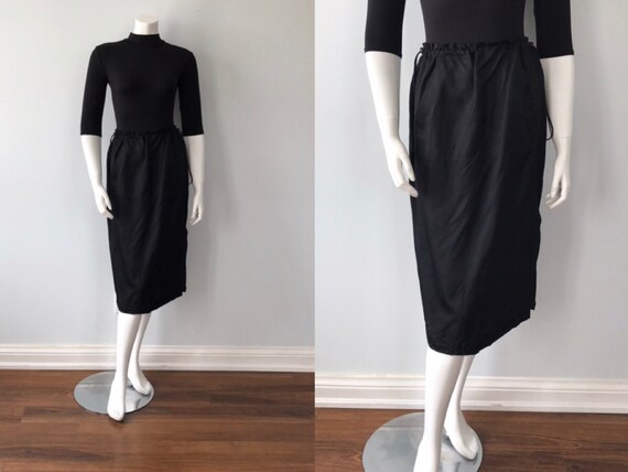 Vintage Skirt, Vintage Black Skirt, Ralph Lauren,