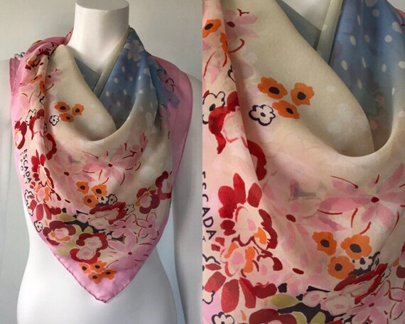 Vintage Scarf, Vintage Scarves, 1970s, 1970s Escad