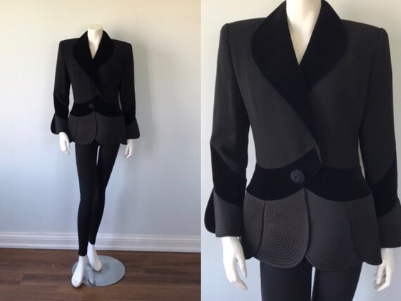 ladies black formal coat