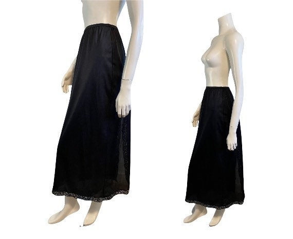 black maxi half slip