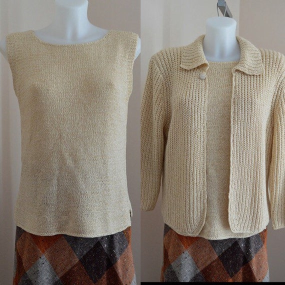 Vintage 1990s April Cornell Natural Camisole Sweat
