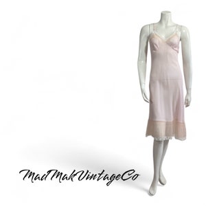 Vintage Pink Full Slip 1950s