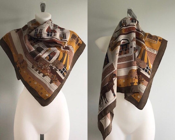 Vintage Guy Laroche Silk Scarf, Guy Laroche, Vinta