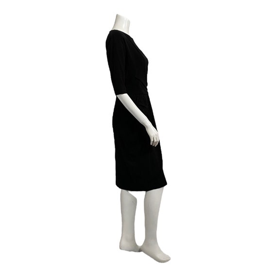 Vintage Black Cocktail Dress 1950s Ceil Chapman - image 6