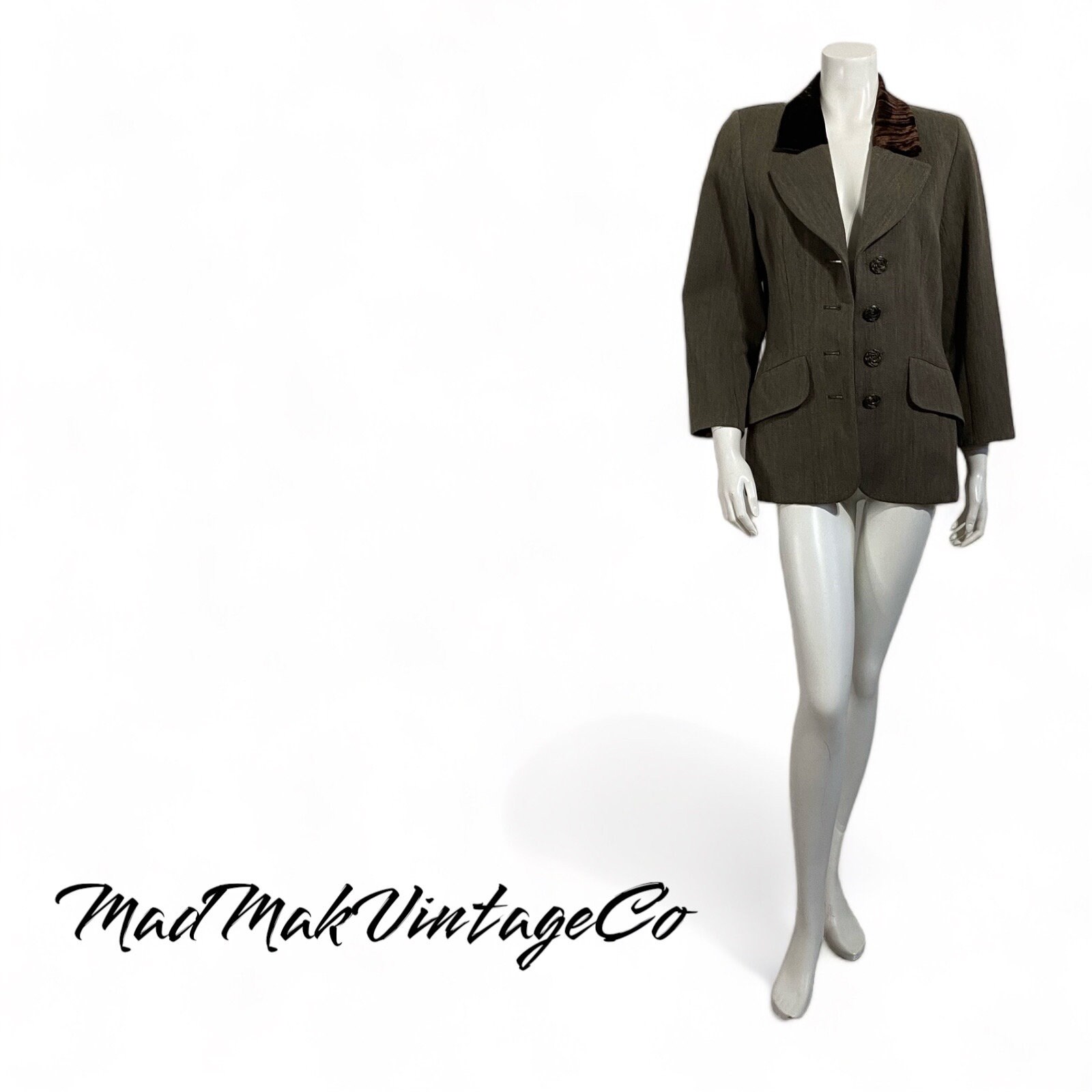 Vintage Ladies Jacket 1990s Yves Saint Laurent Rive Gauche