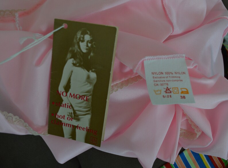 Vintage Lingerie Vintage Slip New Dead Stock Pink Full Slip Vintage Pink Slip Vintage 1970s Burlington\u2019s Burmilaire Full Slip