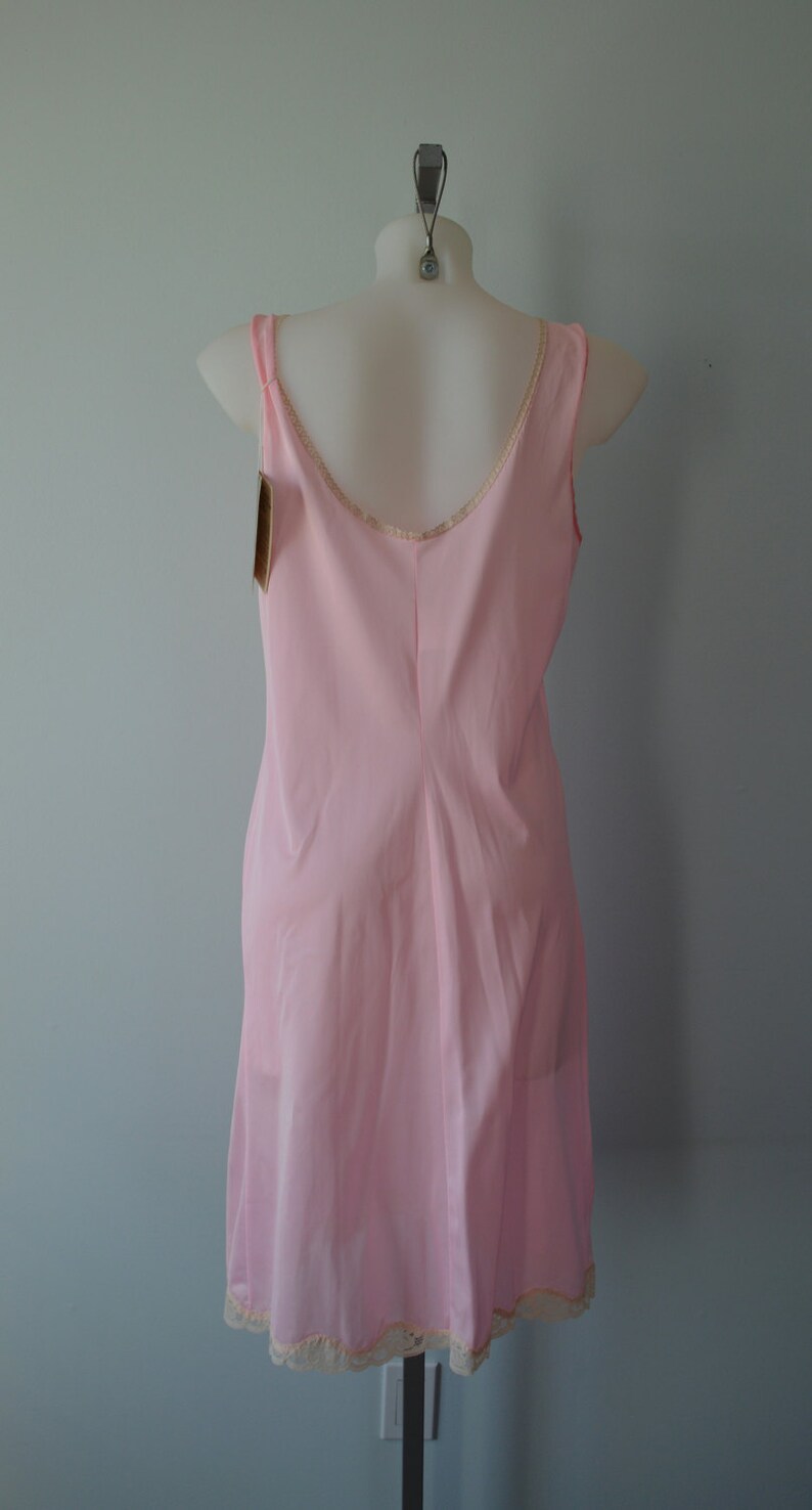 Vintage Lingerie Vintage Slip New Dead Stock Pink Full Slip Vintage Pink Slip Vintage 1970s Burlington\u2019s Burmilaire Full Slip