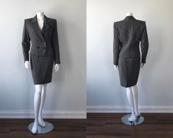 Vintage Yves Saint Laurent Skirt Suit, 1980s Skirt