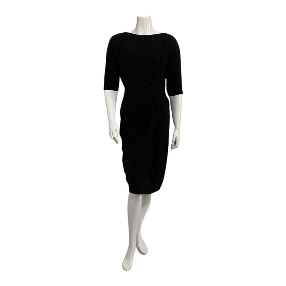 Vintage Black Cocktail Dress 1950s Ceil Chapman - image 2