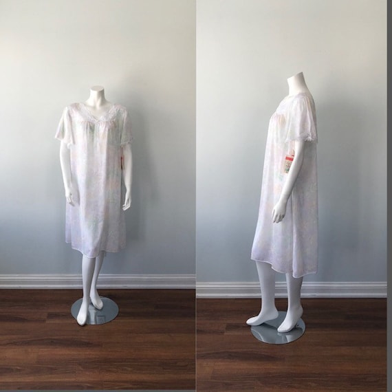 Vintage Lov Lee Nightgown, Vintage Floral Nightgow