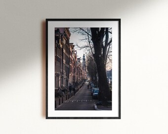 Amsterdam Canals Art print, Photography prints, Dutch Wall Art, Golden hour photography, Original photography, Home decor