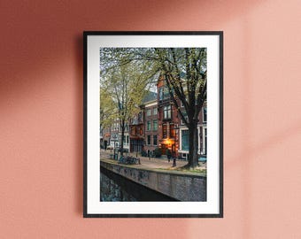 Amsterdam Print, Amsterdam Canals original Art Print, Dutch Architecture photography, Home Decor Wall Art,