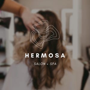 Hermosa Semi-Custom Logo Design | Contemporary Minimalist Premade Logo | Luxury Brand Design