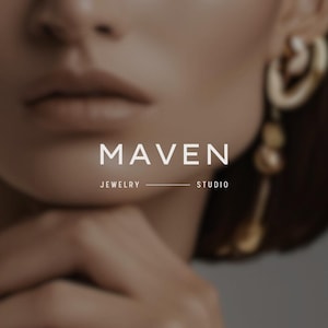 Maven Semi-Custom Logo Design | Contemporary Minimalist Premade Logo | Luxury Brand Design