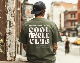 Cool Uncles Club Shirt - Gift for an expectant uncle, Gift to ask a godfather - Will you be my godfather? - Brother gift to ask a godfather