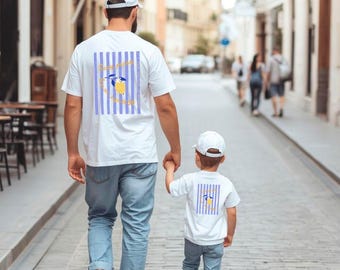 Dad Mini Matching Look Easy peasy lemon squeezy Shirt as a cool gift for dad, Best Dad gift for expectant fathers, Father's Day gift idea