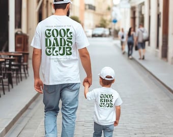 Dad Mini Matching Outfits, Cool Dads Club Shirts as a cool gift for dad, Best Dad Gift for expectant fathers, Father's Day T-shirt gift idea