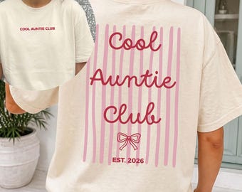 Cool Aunts Club T-shirt as a gift idea for godmother, godmother question gifts, godmother gift, gift idea for becoming a godmother