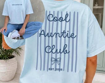 Cool Aunts Club T-shirt as a gift idea for godmother, godmother question gifts, godmother gift, gift idea for becoming a godmother