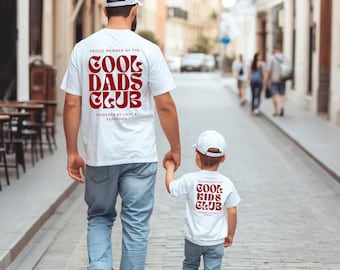 Dad Mini Matching Outfits, Cool Dads Club Shirts as a cool gift for dad, Best Dad Gift for expectant fathers, Father's Day T-shirt gift idea