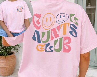 Cool Aunts Club T-shirt as a gift idea for godmother, godmother question gifts, godmother gift, gift idea for becoming a godmother