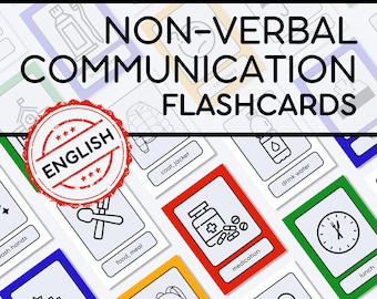 Nonverbale Kommunikation Karteikarten PDF | Autismus Support Tool | Karteikarten zur visuellen Unterstützung | Logopädie-Ressource | ESL Sehhilfen