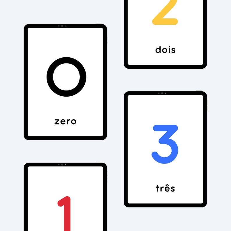 zero, um, dois, três