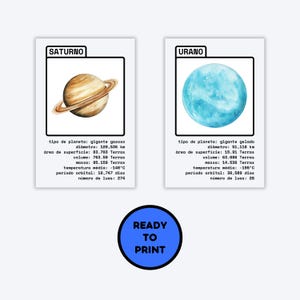 CARTAZ DE SATURNO | CARTAZ DE URANO | READY TO PRINT