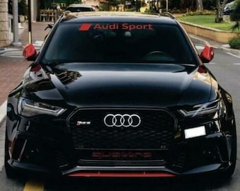Audi Sport windshield decal, banner . Adhesive vinyl decal/sticker. All colors available.