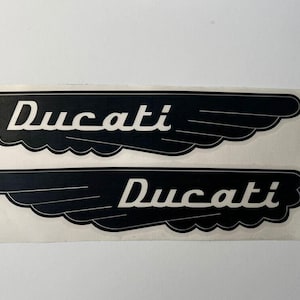 2x Ducati classic decals, stickers set. 2pcs Stickers. All colors.