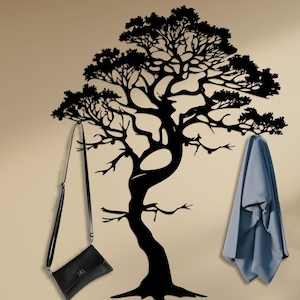 Metal Tree Wall Hooks, Tree Metal Coat Rack, Tree Hat Rack, Branch Coat Hooks, Wall Mounted Metal Hooks, Nature Wall Art, Entrway Organizer,