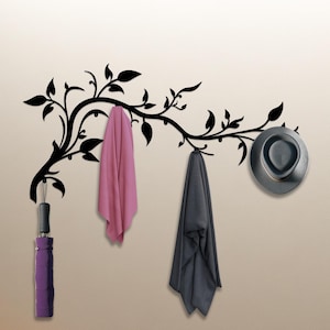 Branch Wall Hooks, Modern Rack  Decorative Wall Hanger, Metal Racks, Coat Rack, Nature Wall Art, Wall Hanging Art, Entrway Organizer,