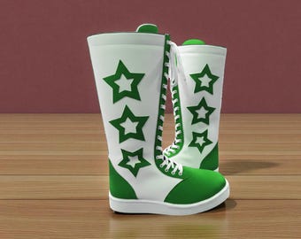 Pro Wrestling Shoes, Custom Wrestling Lace Up Boots, Leather Wrestling Shoes, Handmade Wrestling Long Boots, Professional Wrestling Boots