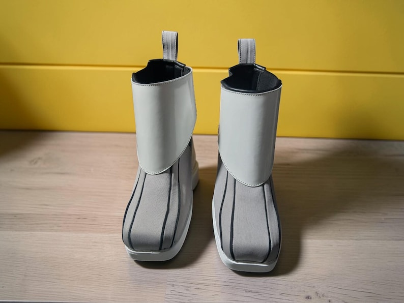 Handmade Boba Fett Cosplay Leather Boots, Star Wars Mandalorian Shoes