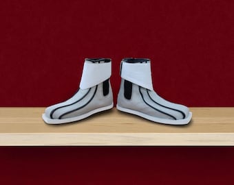 Star Wars Boba Fett Cosplay Shoes Men Boots, Mandalorian Leather Shoes, Mando Boots, Star Wars Cosplay White Boba Fett Boots, Men Luke Shoes