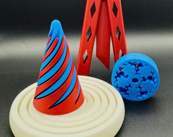 Ultimate Fidget Combo Pack – 4-in-1 3D Printed Sensory Set