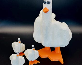 DUCK U! – Funny 3D Middle Finger Duck – Gag Gift, Desk Decor, Office Humor