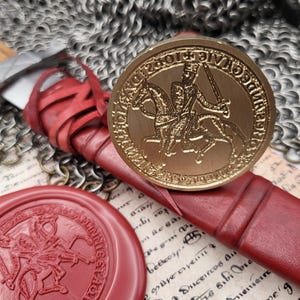 King John "Lackland" of England - Historical Wax Seal from the 12th Century - Magna Carta