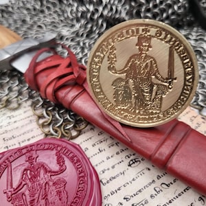 King John "Lackland" of England - Historical Wax Seal from the 12th Century - Magna Carta