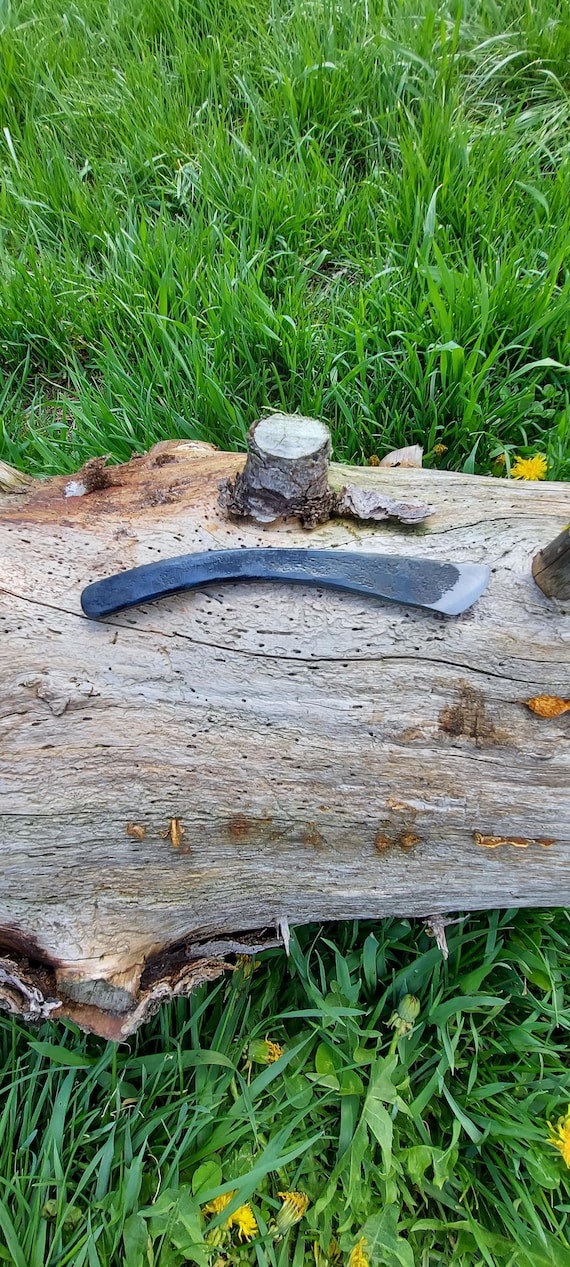 A hand-forged Japanese kiridashi — the razor-sharp asymmetric marking knife that woodworkers and craftspeople obsess over, made by an actual blacksmith.