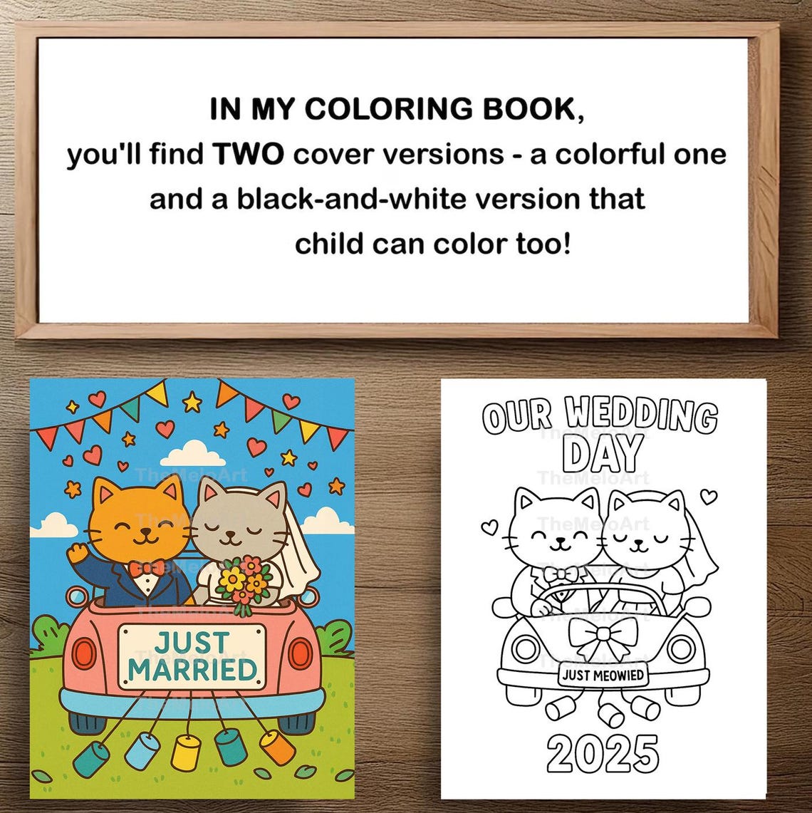 Wedding Coloring Book for Kids Printable Wedding Day Activity for ...