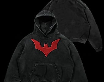 BLACK EMBROIDERY HOODIE