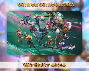 Riftbound TCG Playmat – Valorant x Arcane , Stitched Edge (24 x 14 inches)