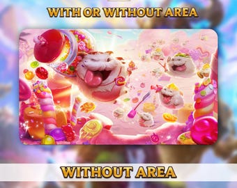 Playmat TCG - Riftbound - Poro - 24 x 14 po. (600 x 350 mm) Stitched edge