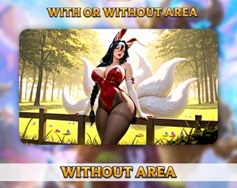 Playmat TCG - Riftbound - Ahri - 24 x 14 po. (600 x 350 mm) Stitched edge