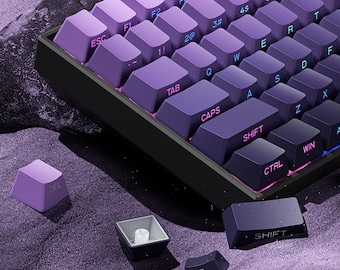 Gradient PBT Keycaps Set 136 Keys ( Us & Uk ) | Compatible MX Switch | Mechanical Keycap Set